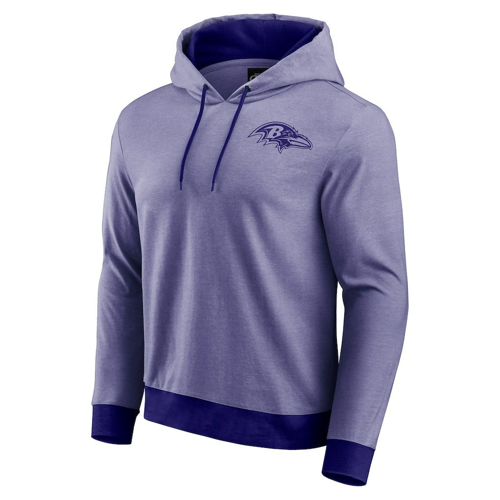 Baltimore Ravens Darius Rucker Collection Tonal Knit Pullover Hoodie - Purple on sale