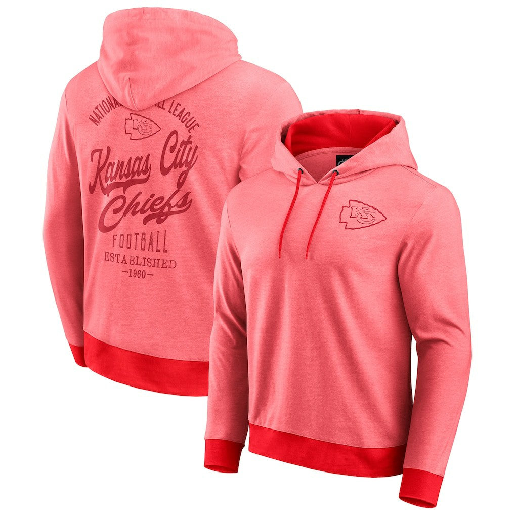 Kansas City Chiefs Darius Rucker Collection Tonal Knit Pullover Hoodie - Red online