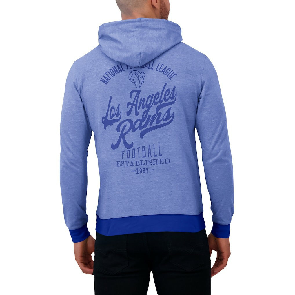 Los Angeles Rams Darius Rucker Collection Tonal Knit Pullover Hoodie - Royal sale