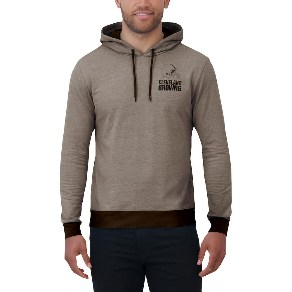 Cleveland Browns Darius Rucker Collection Tonal Knit Pullover Hoodie - Brown for sale