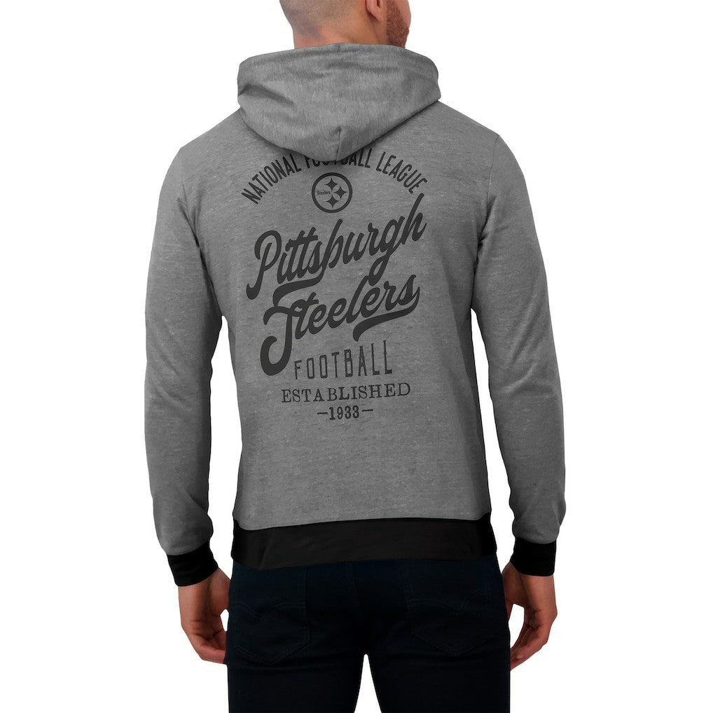 Pittsburgh Steelers Darius Rucker Collection Tonal Knit Pullover Hoodie - Black on sale