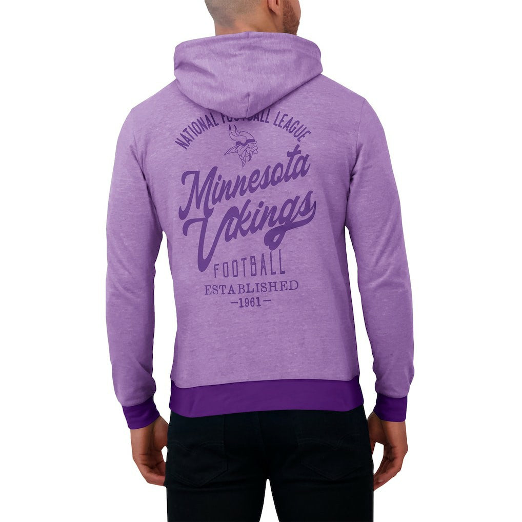 Minnesota Vikings Darius Rucker Collection Tonal Knit Pullover Hoodie - Purple online