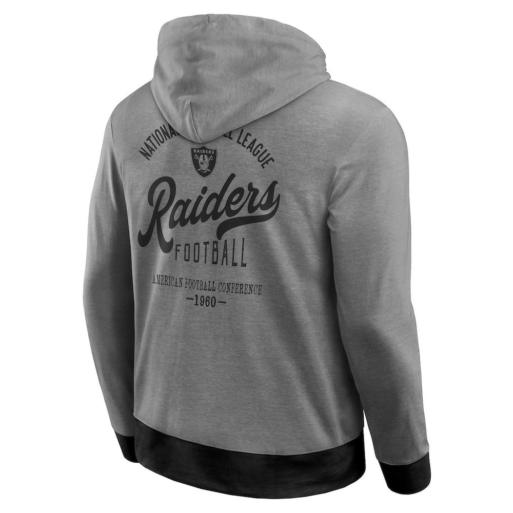 Las Vegas Raiders Darius Rucker Collection Tonal Knit Pullover Hoodie - Black outlet