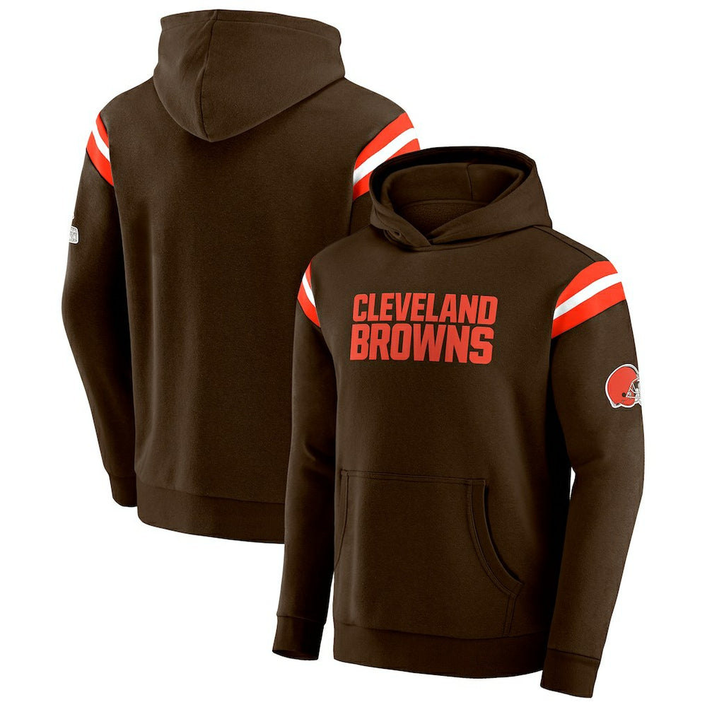 Cleveland Browns Darius Rucker Collection Football Washed Pullover Hoodie - Brown for sale