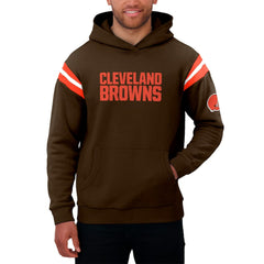 Cleveland Browns Darius Rucker Collection Football Washed Pullover Hoodie - Brown for sale
