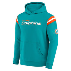 Miami Dolphins Darius Rucker Collection Football Washed Pullover Hoodie - Aqua on sale