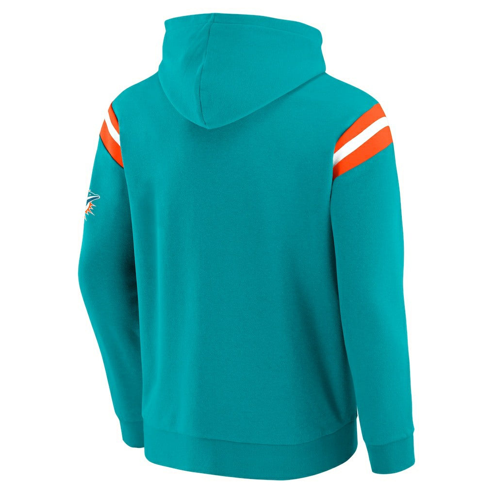 Miami Dolphins Darius Rucker Collection Football Washed Pullover Hoodie - Aqua on sale