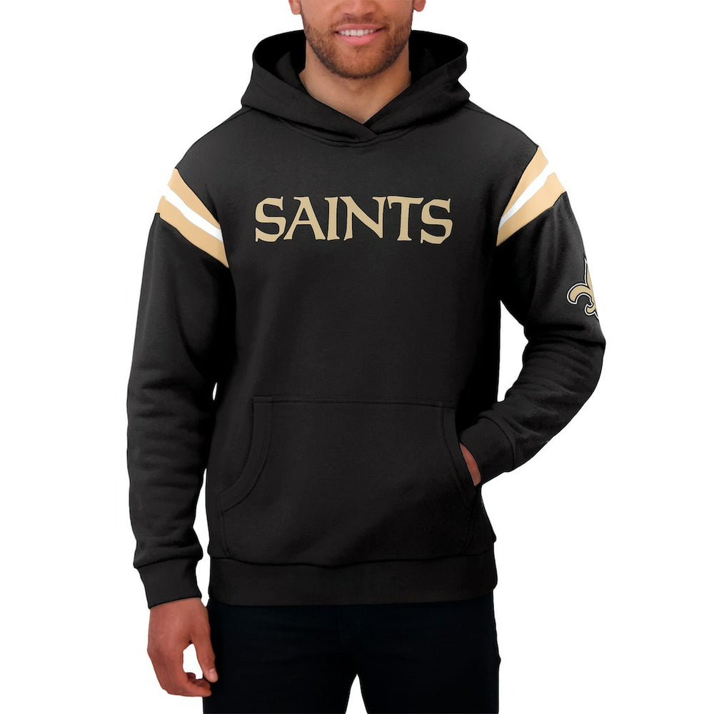 New Orleans Saints Darius Rucker Collection Football Washed Pullover Hoodie - Black sale