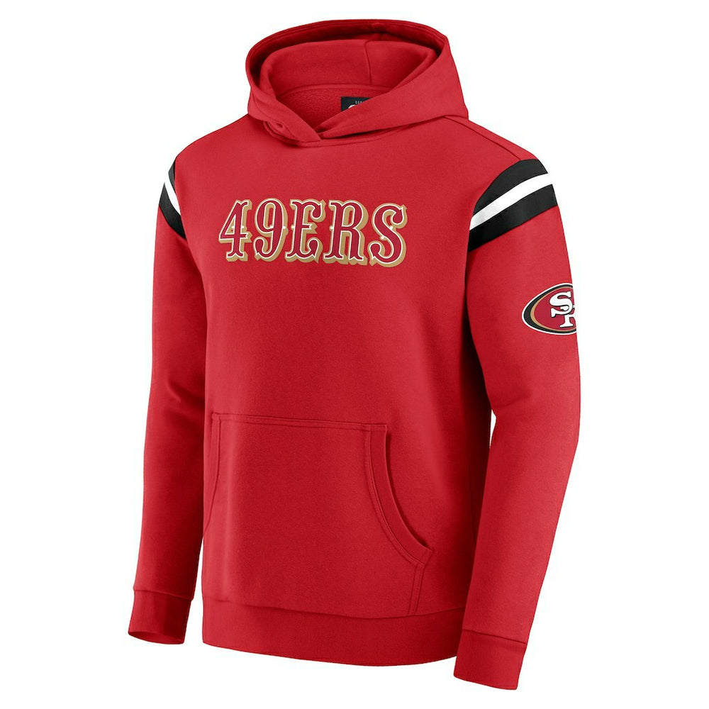 San Francisco 49ers Darius Rucker Collection Football Washed Pullover Hoodie - Scarlet sale