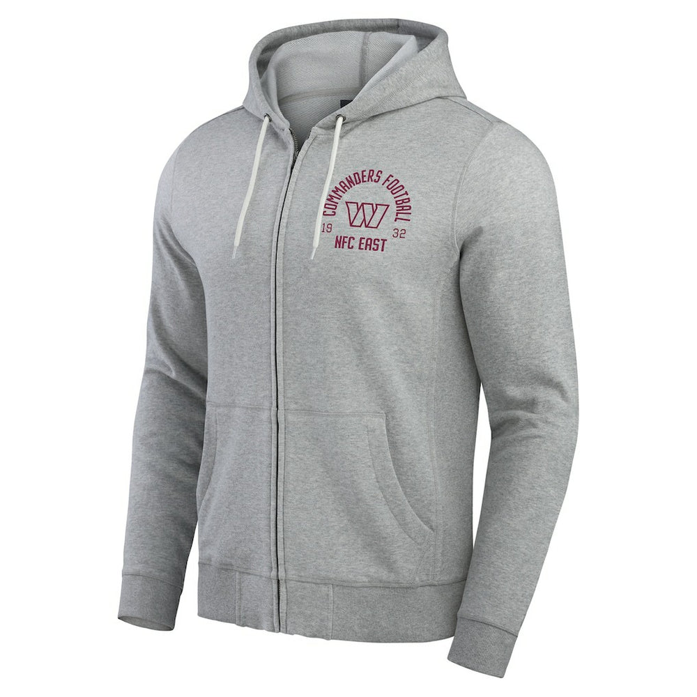 Washington Commanders Darius Rucker Collection Vintage Stripe Full-Zip Hoodie - Heather Gray cheap