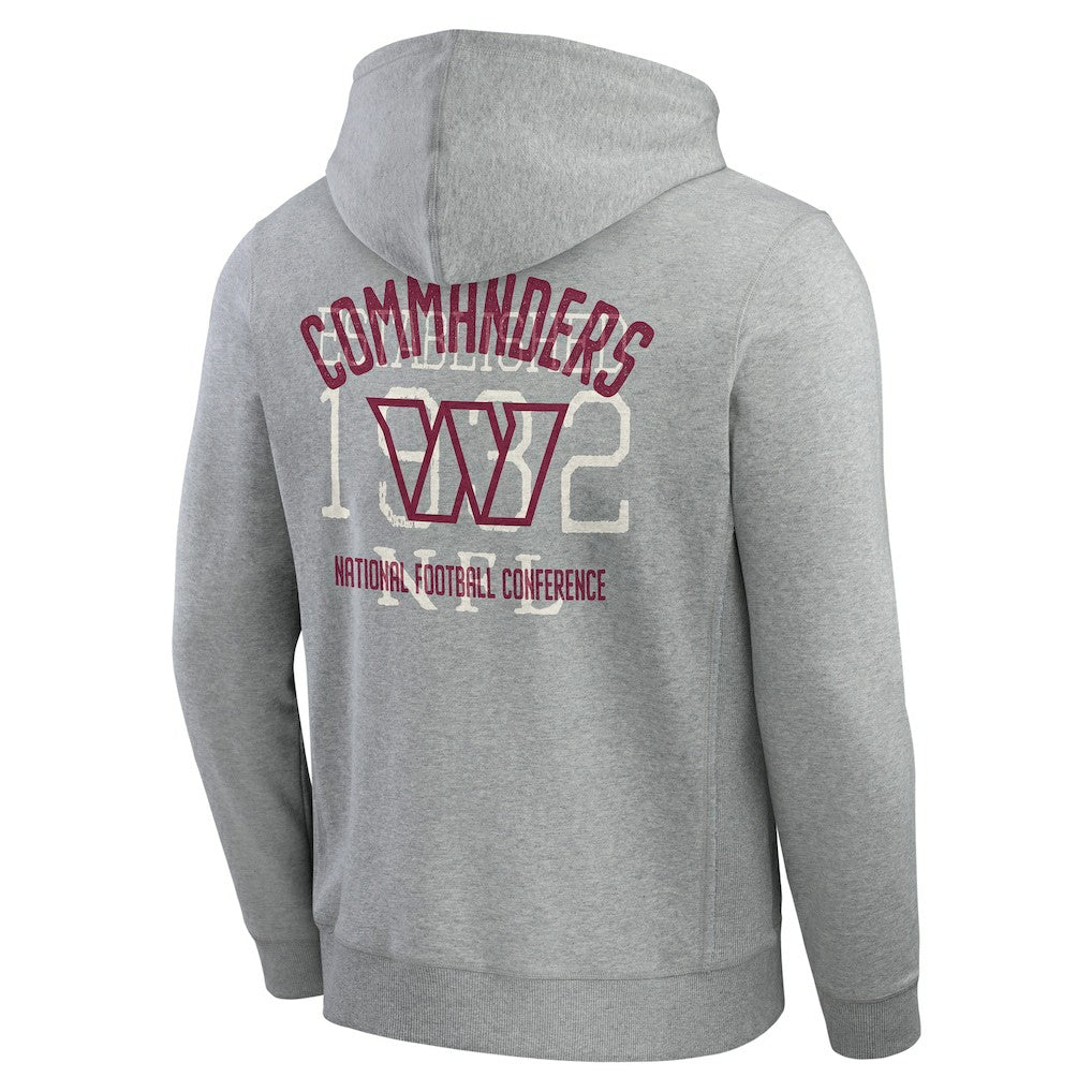 Washington Commanders Darius Rucker Collection Vintage Stripe Full-Zip Hoodie - Heather Gray cheap