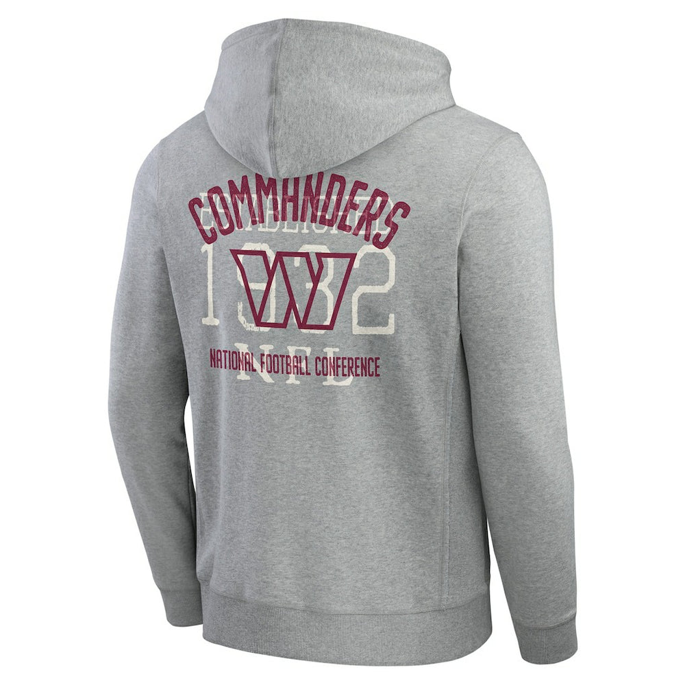 Washington Commanders Darius Rucker Collection Vintage Stripe Full-Zip Hoodie - Heather Gray cheap