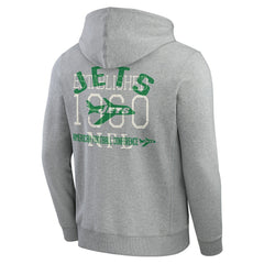 New York Jets Darius Rucker Collection Vintage Stripe Full-Zip Hoodie - Heather Gray outlet