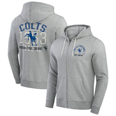 Indianapolis Colts Darius Rucker Collection Vintage Stripe Full-Zip Hoodie - Heather Gray sale