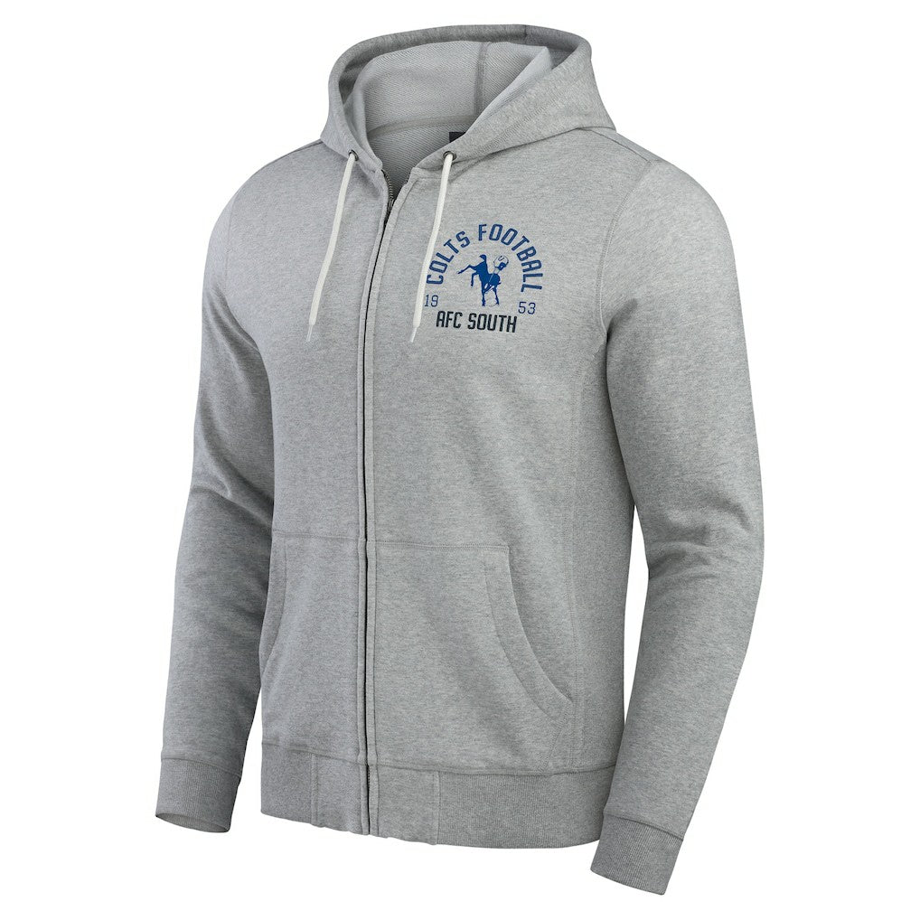 Indianapolis Colts Darius Rucker Collection Vintage Stripe Full-Zip Hoodie - Heather Gray sale