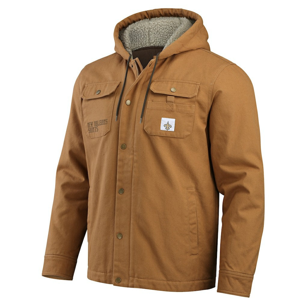 New Orleans Saints Darius Rucker Collection Canvas Full-Zip Hoodie Jacket - Tan outlet