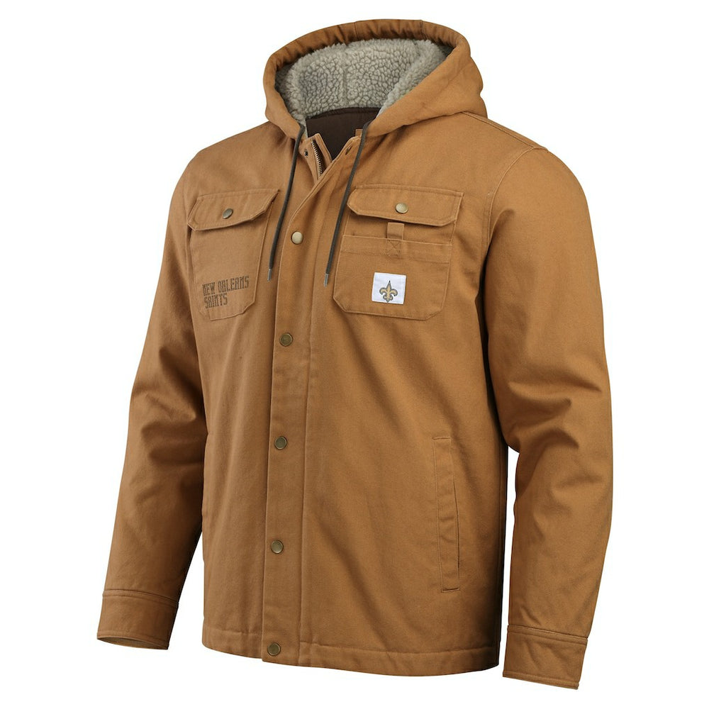 New Orleans Saints Darius Rucker Collection Canvas Full-Zip Hoodie Jacket - Tan outlet