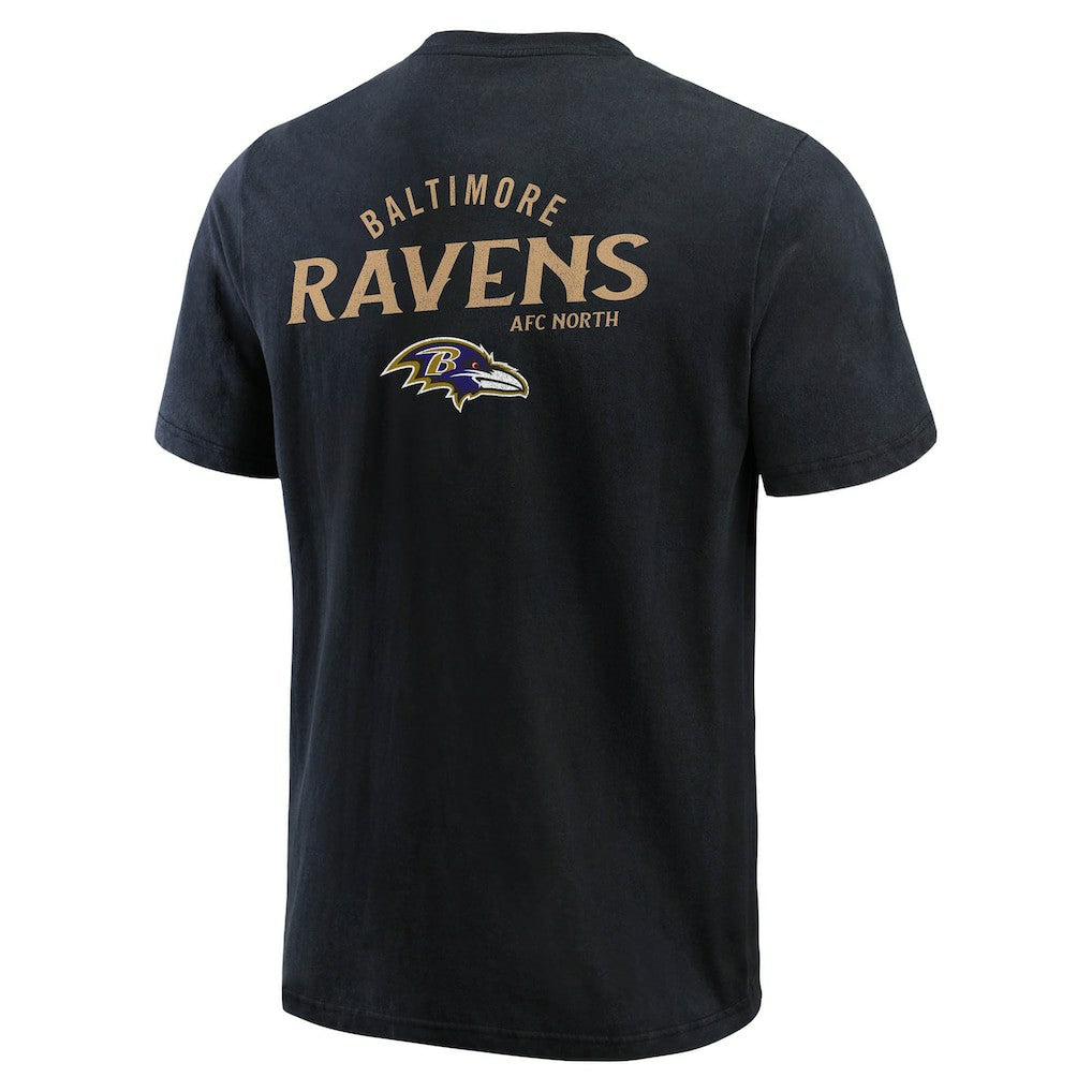 Baltimore Ravens Darius Rucker Collection Washed Henley T-Shirt - Black online