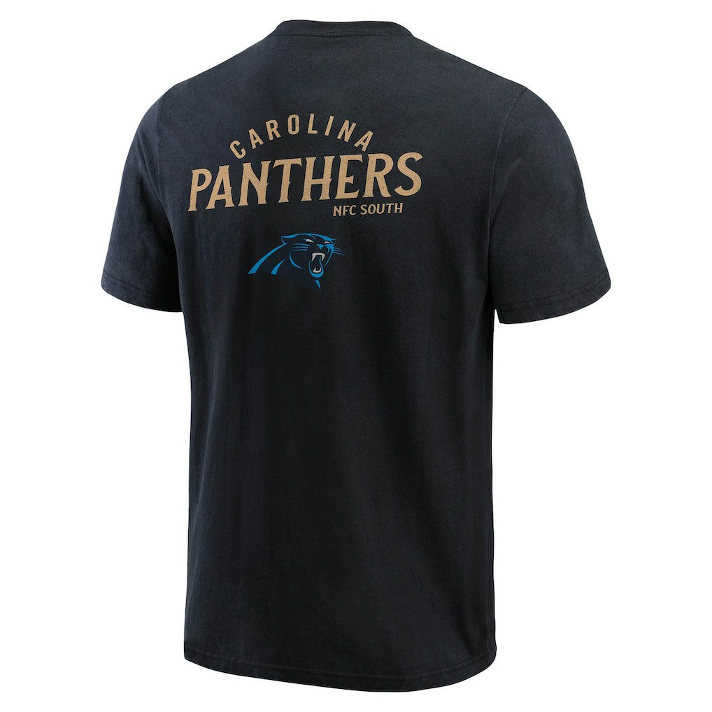 Carolina Panthers Darius Rucker Collection Washed Henley T-Shirt - Black outlet