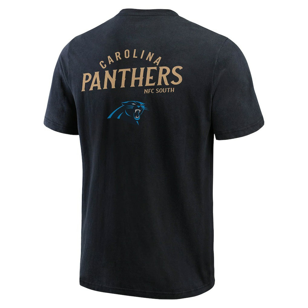 Carolina Panthers Darius Rucker Collection Washed Henley T-Shirt - Black outlet