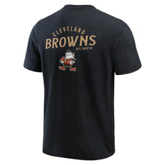 Cleveland Browns Darius Rucker Collection Washed Henley T-Shirt - Black cheap