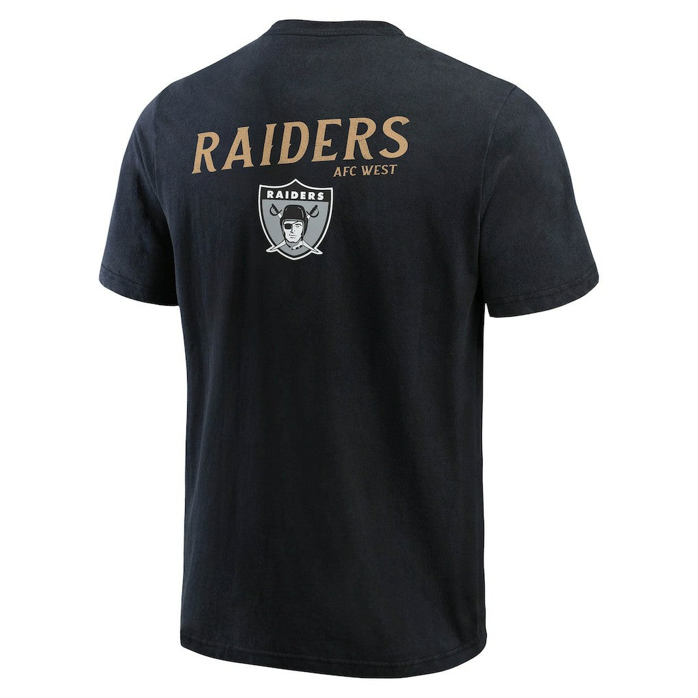 Las Vegas Raiders Darius Rucker Collection Washed Henley T-Shirt - Black for sale