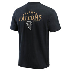 Atlanta Falcons Darius Rucker Collection Washed Henley T-Shirt - Black cheap