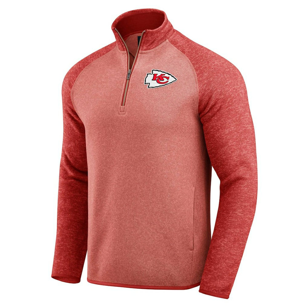 Kansas City Chiefs Darius Rucker Collection Tonal Quarter-Zip Jacket - Red for sale
