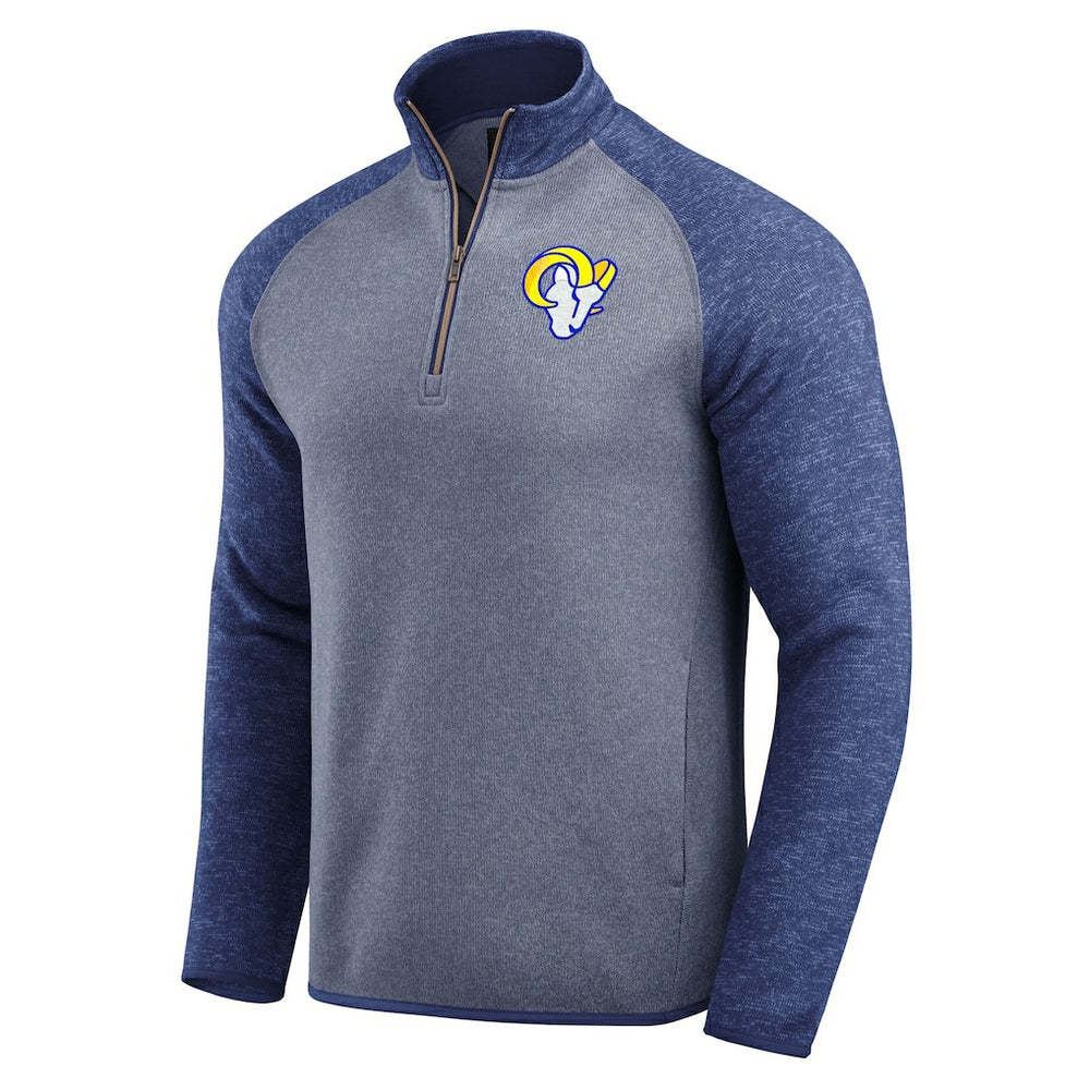 Los Angeles Rams Darius Rucker Collection Tonal Quarter-Zip Jacket - Blue cheap