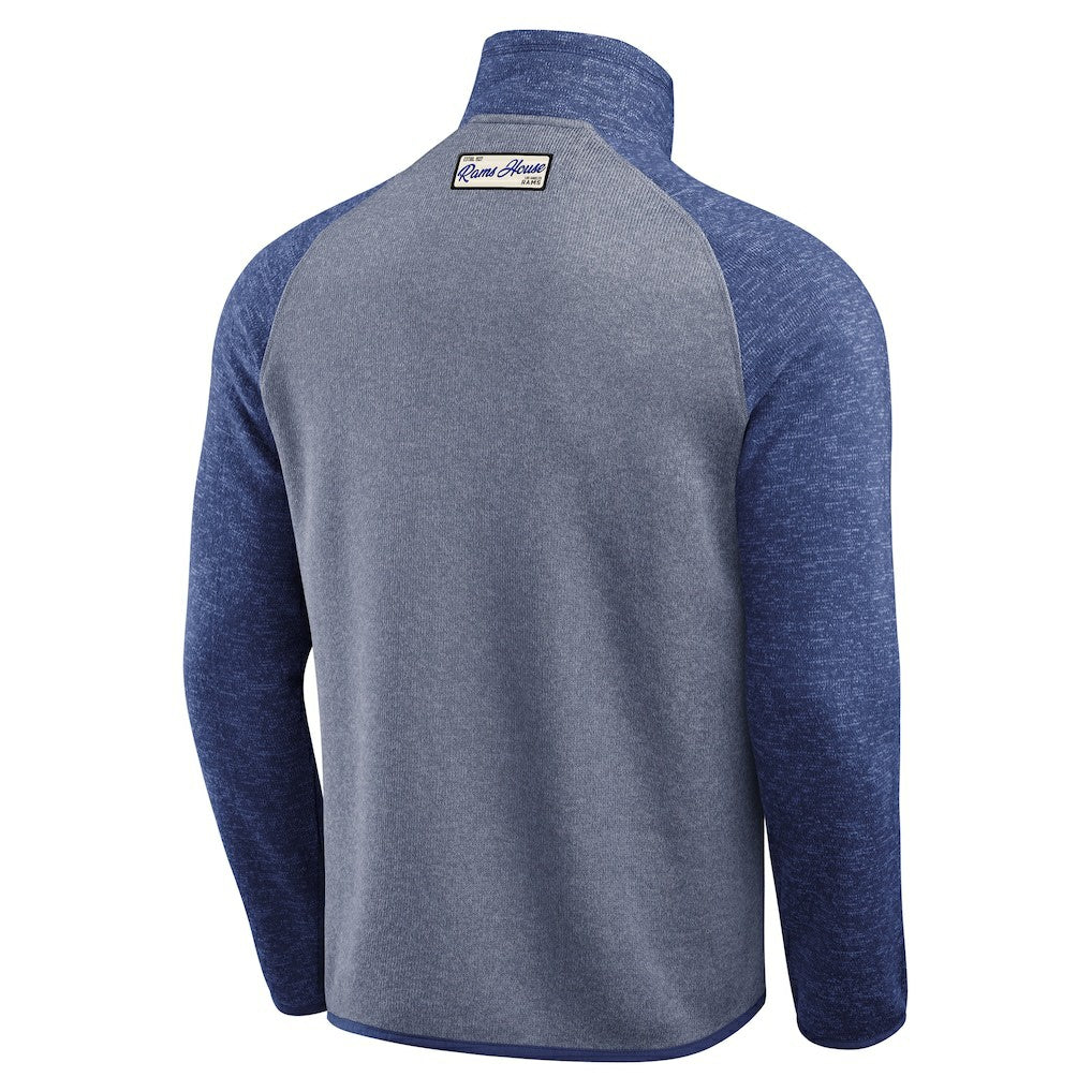 Los Angeles Rams Darius Rucker Collection Tonal Quarter-Zip Jacket - Blue cheap