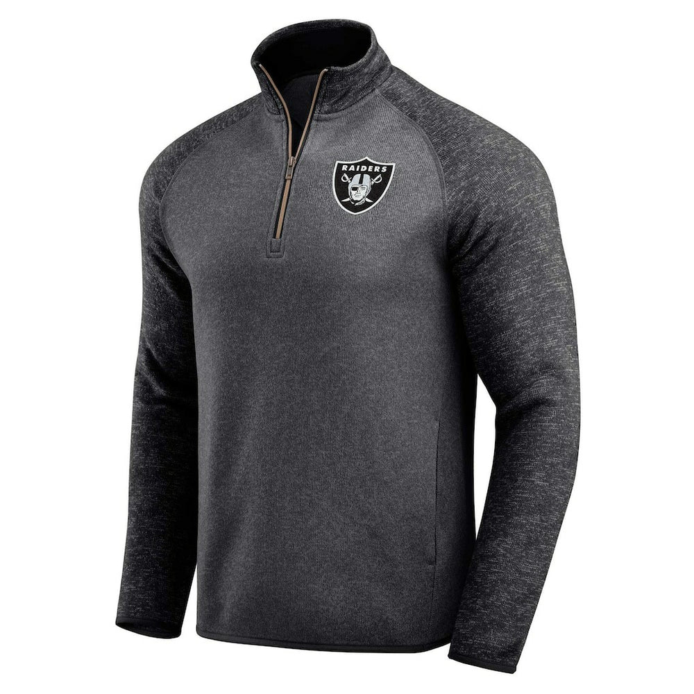 Las Vegas Raiders Darius Rucker Collection Tonal Quarter-Zip Jacket - Black outlet