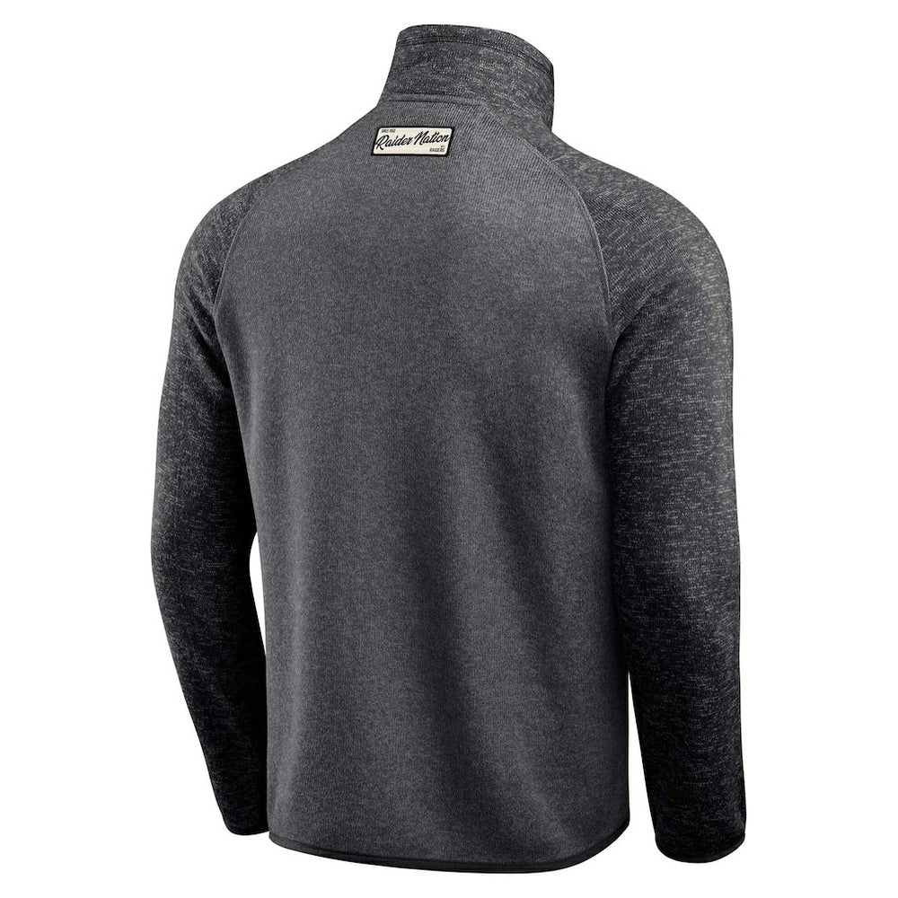 Las Vegas Raiders Darius Rucker Collection Tonal Quarter-Zip Jacket - Black outlet