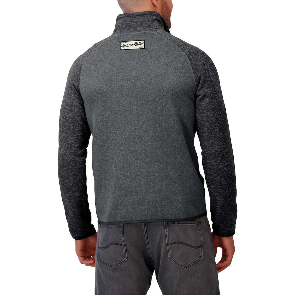 Las Vegas Raiders Darius Rucker Collection Tonal Quarter-Zip Jacket - Black outlet