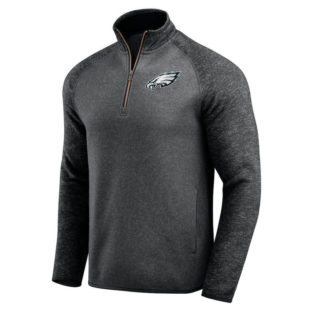 Philadelphia Eagles Darius Rucker Collection Tonal Quarter-Zip Jacket - Black on sale