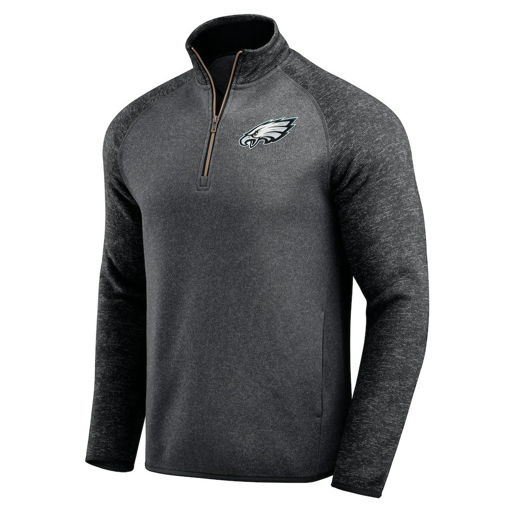 Philadelphia Eagles Darius Rucker Collection Tonal Quarter-Zip Jacket - Black on sale