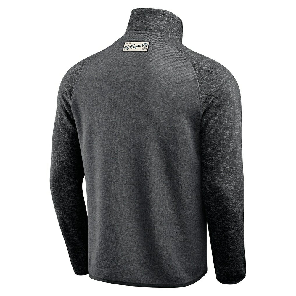 Philadelphia Eagles Darius Rucker Collection Tonal Quarter-Zip Jacket - Black on sale