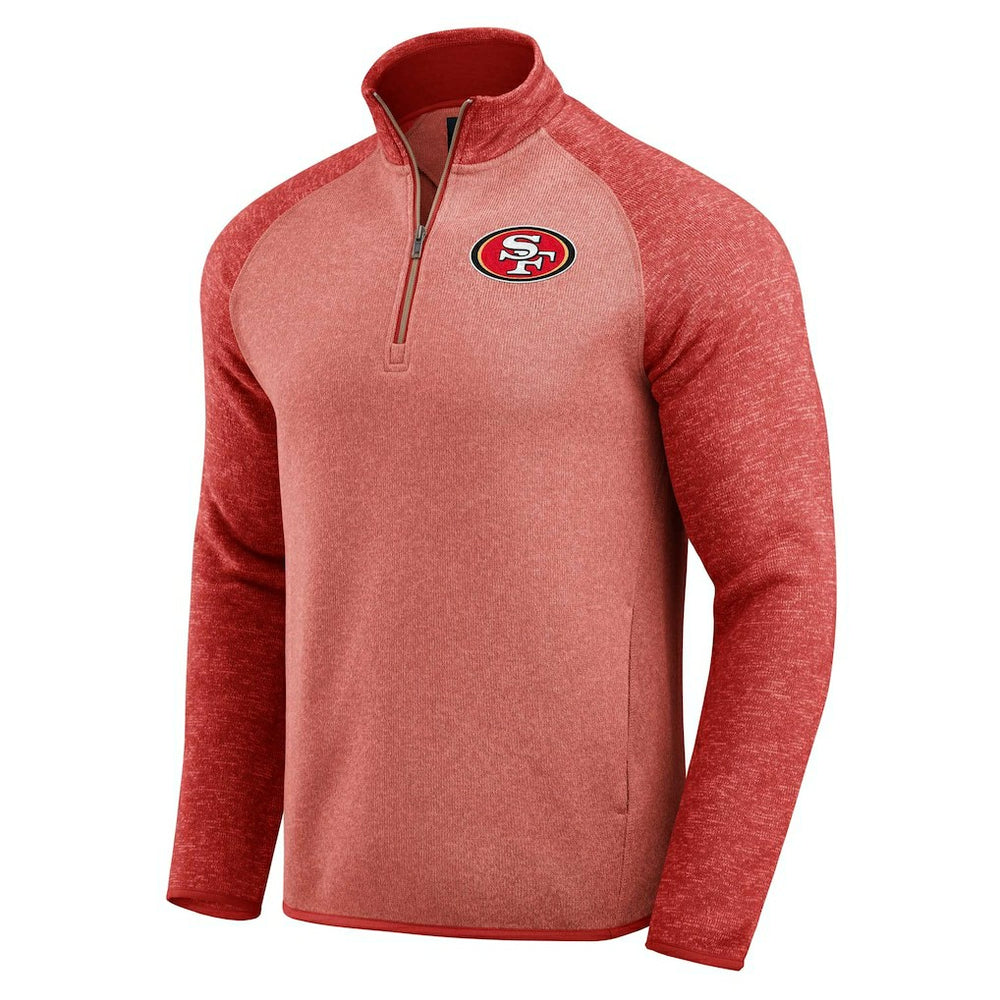San Francisco 49ers Darius Rucker Collection Tonal Quarter-Zip Jacket - Scarlet online