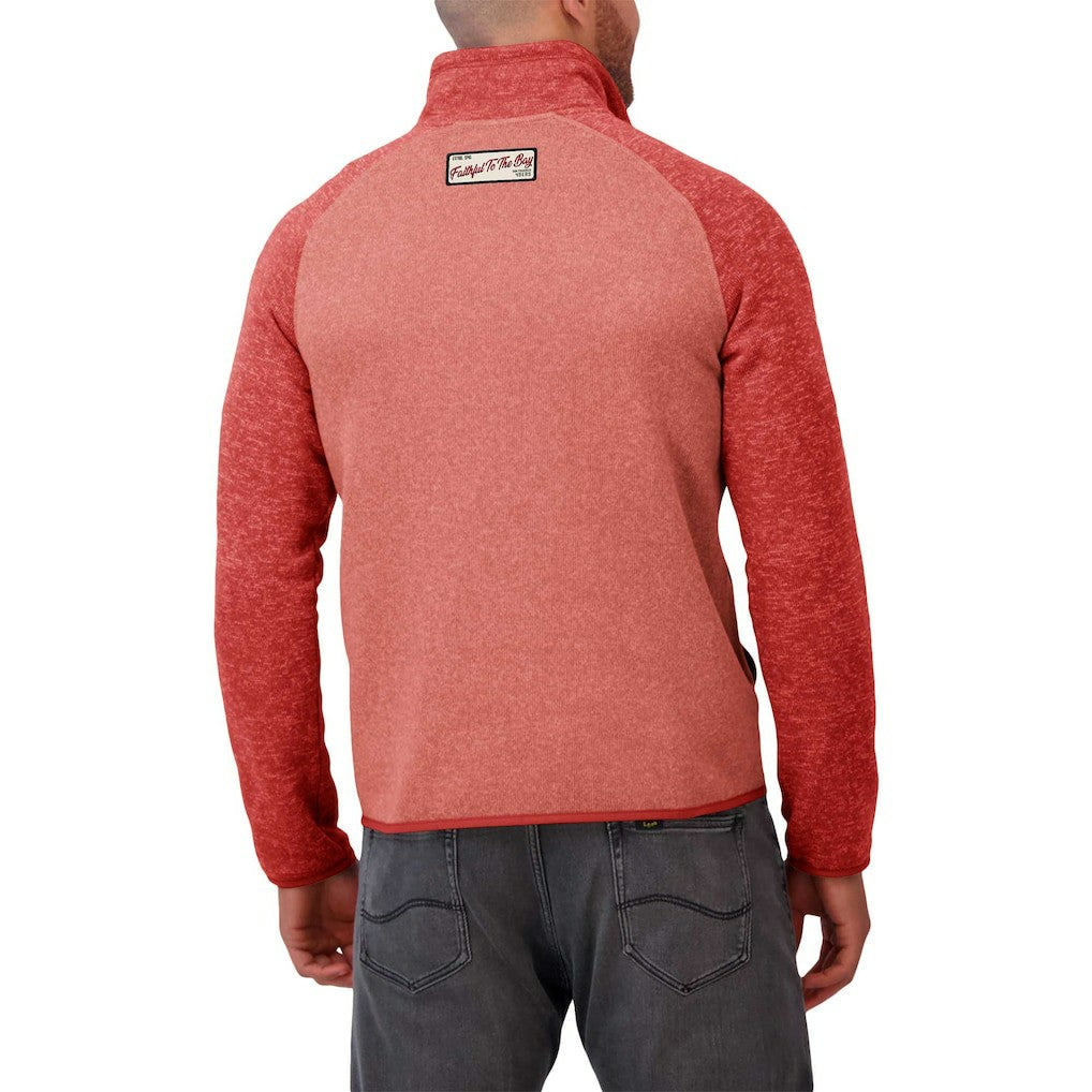 San Francisco 49ers Darius Rucker Collection Tonal Quarter-Zip Jacket - Scarlet online