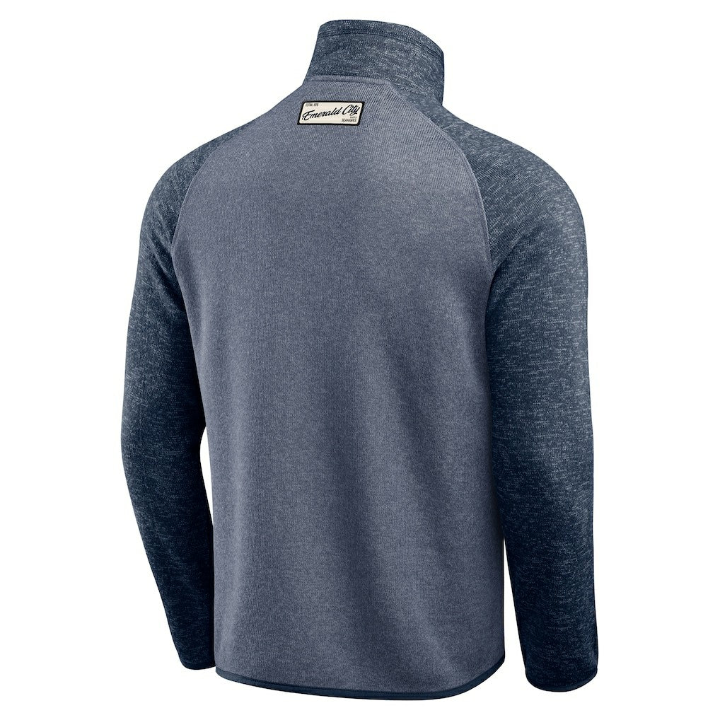 Seattle Seahawks Darius Rucker Collection Tonal Quarter-Zip Jacket - College Navy cheap