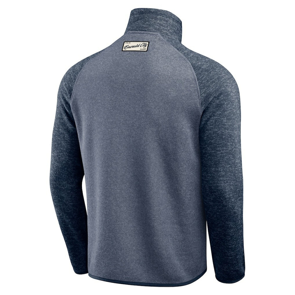 Seattle Seahawks Darius Rucker Collection Tonal Quarter-Zip Jacket - College Navy cheap