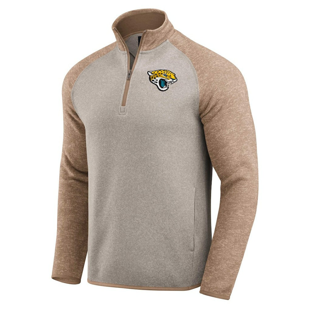 Jacksonville Jaguars Darius Rucker Collection Tonal Quarter-Zip Jacket - Tan cheap