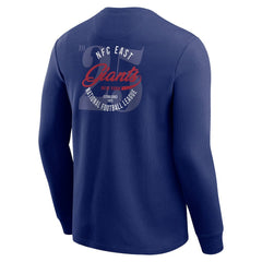 New York Giants Darius Rucker Collection Washed Waffle-Knit Long Sleeve T-Shirt - Royal for sale