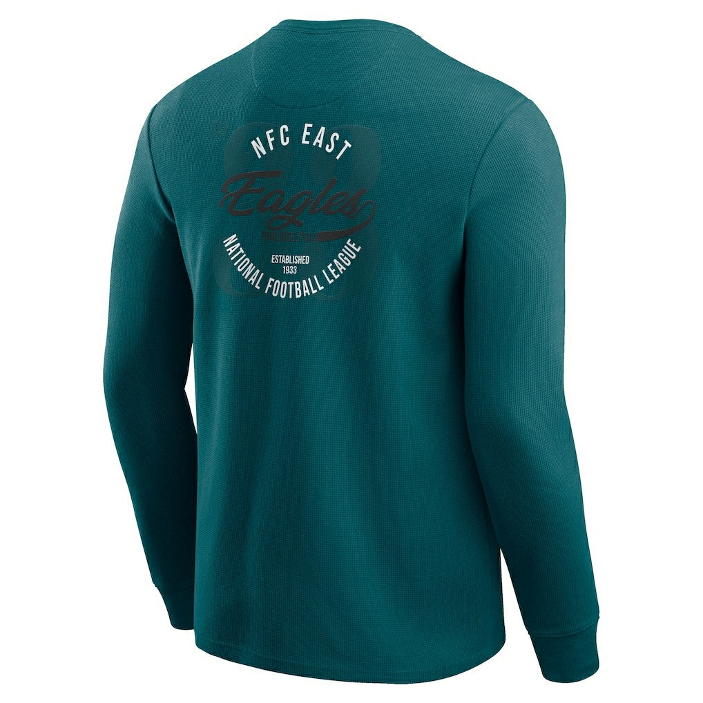 Philadelphia Eagles Darius Rucker Collection Washed Waffle-Knit Long Sleeve T-Shirt - Kelly Green online