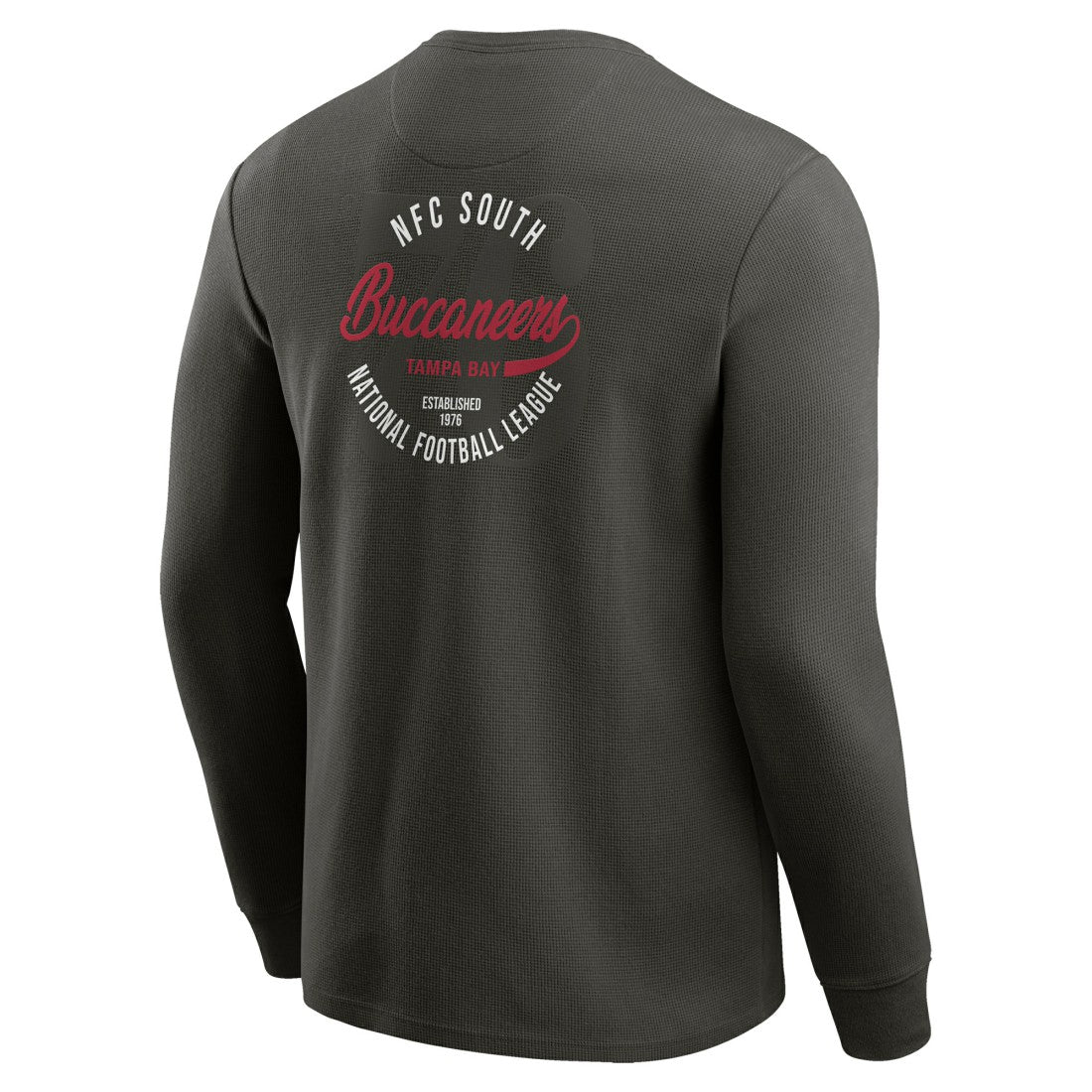 Tampa Bay Buccaneers Darius Rucker Collection Washed Waffle-Knit Long Sleeve T-Shirt - Pewter on sale