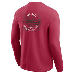 Arizona Cardinals Darius Rucker Collection Washed Waffle-Knit Long Sleeve T-Shirt - Red cheap