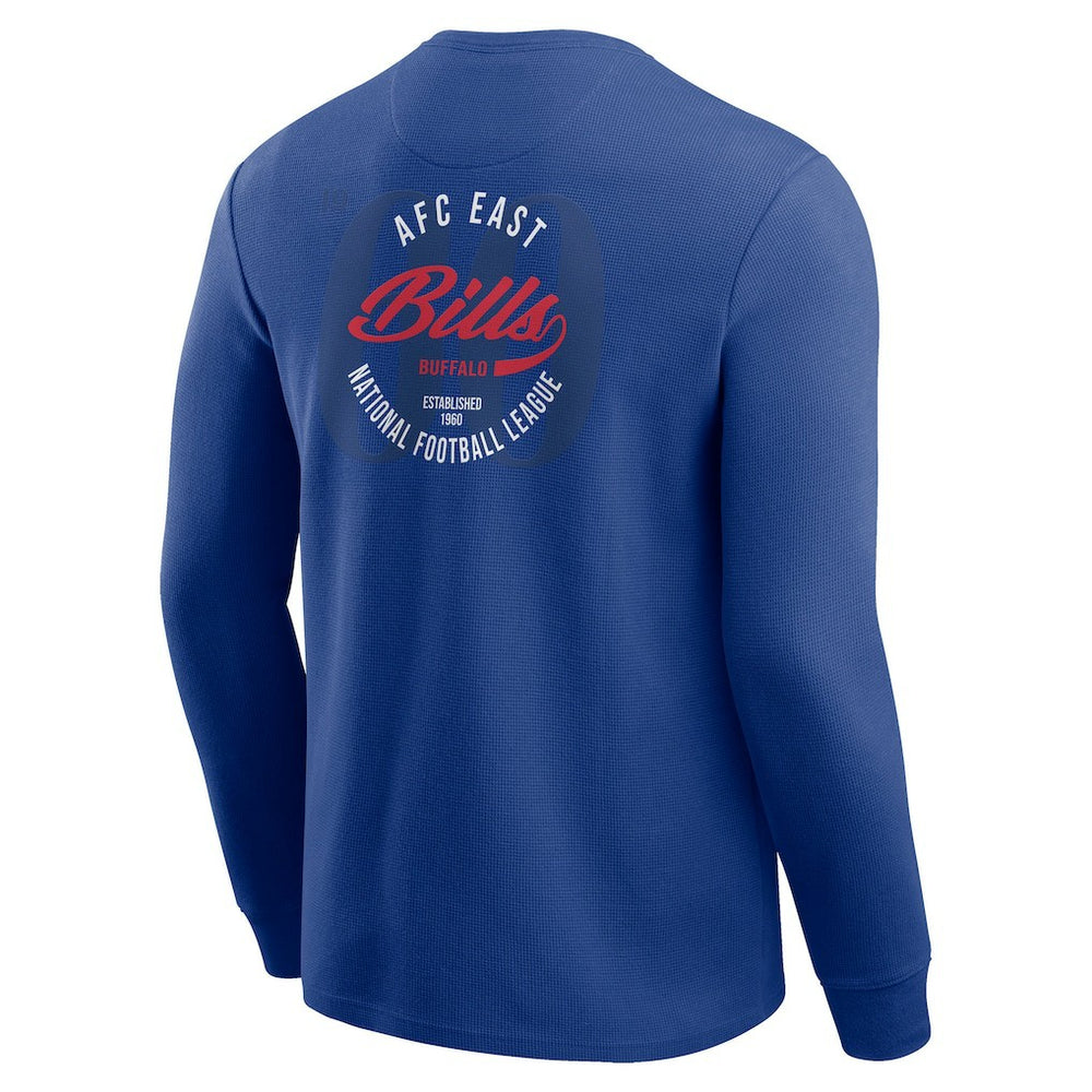 Buffalo Bills Darius Rucker Collection Washed Waffle-Knit Long Sleeve T-Shirt - Royal outlet