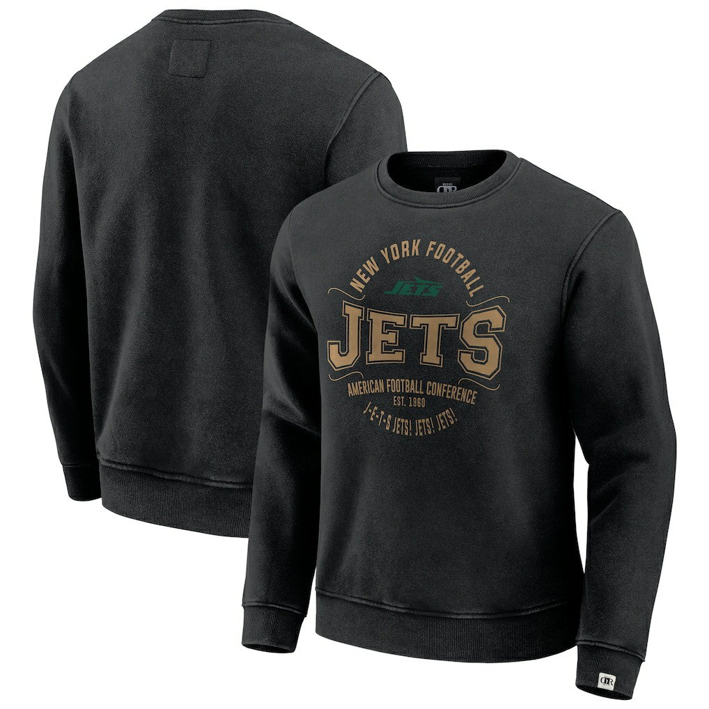 New York Jets Darius Rucker Collection Vintage Pullover Sweatshirt - Black outlet