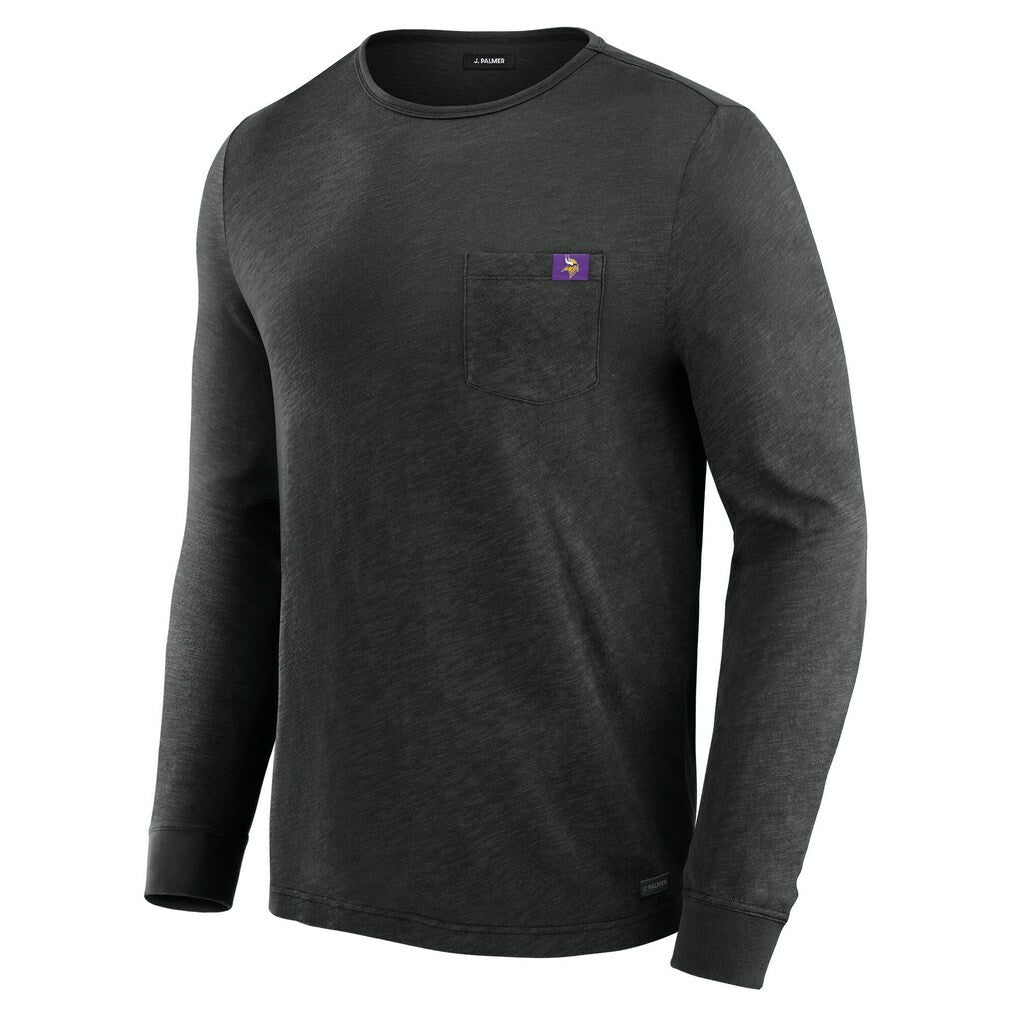 Minnesota Vikings J. Palmer In-The-Pocket Long Sleeve T-Shirt - Black for sale