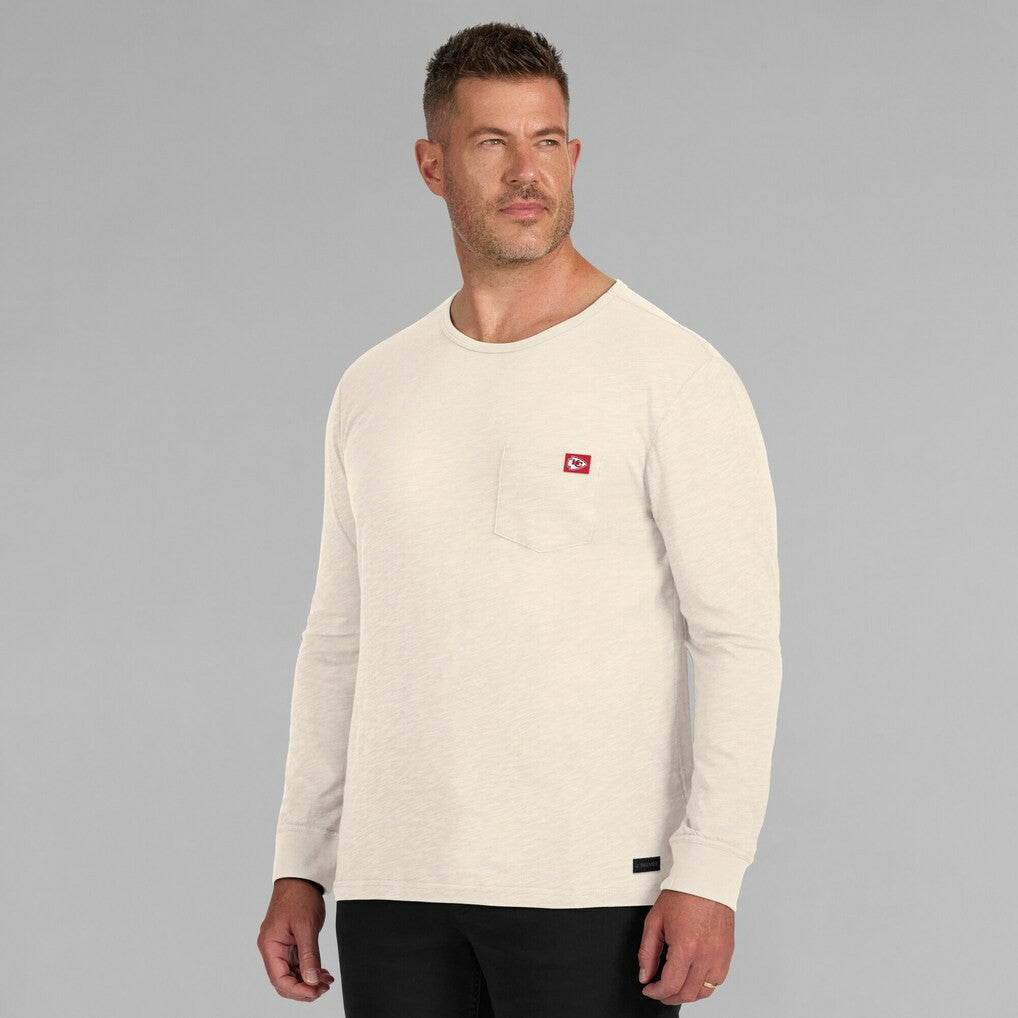 Kansas City Chiefs J. Palmer In-The-Pocket Long Sleeve T-Shirt - Cream outlet
