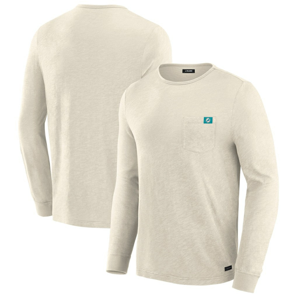 Miami Dolphins J. Palmer In-The-Pocket Long Sleeve T-Shirt - Cream cheap